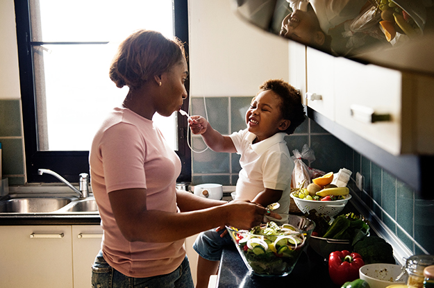 Mother Cooking